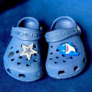 Navy blue crocs